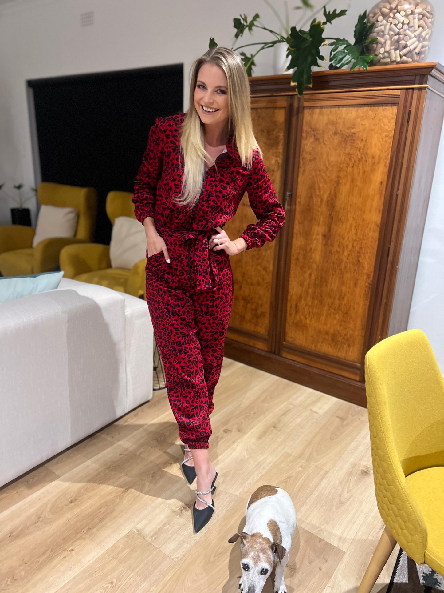 Mia boilersuit in animal print