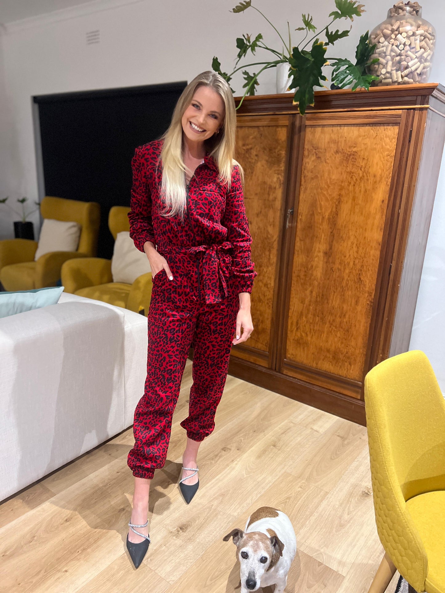 Mia boilersuit in animal print